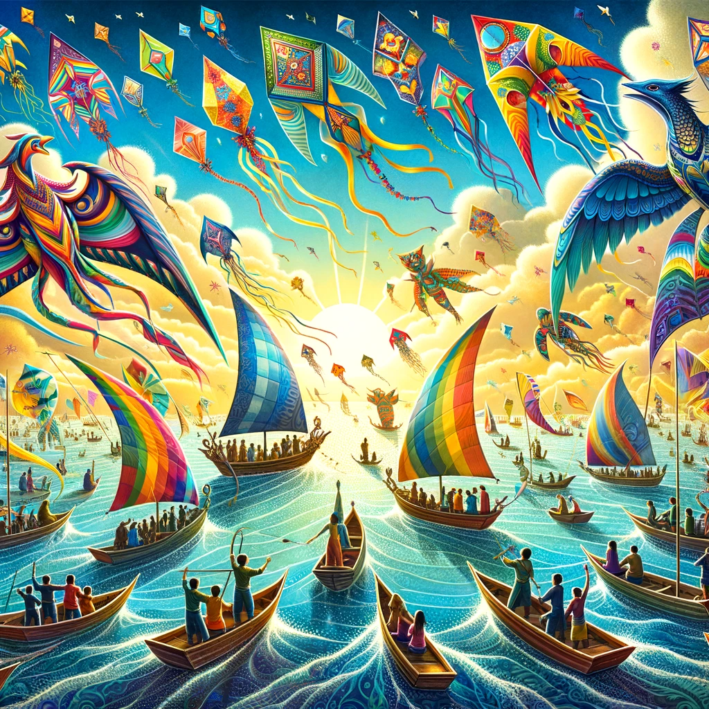 Sail the Skies: Unleashing the Magic of Boats & Flying Kites!